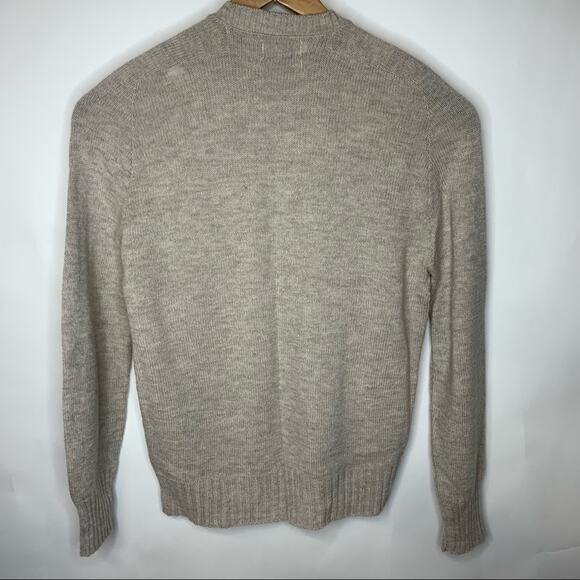 Vintage Oatmeal Wool Blend Sweater Sz Large - Picture 6 of 12